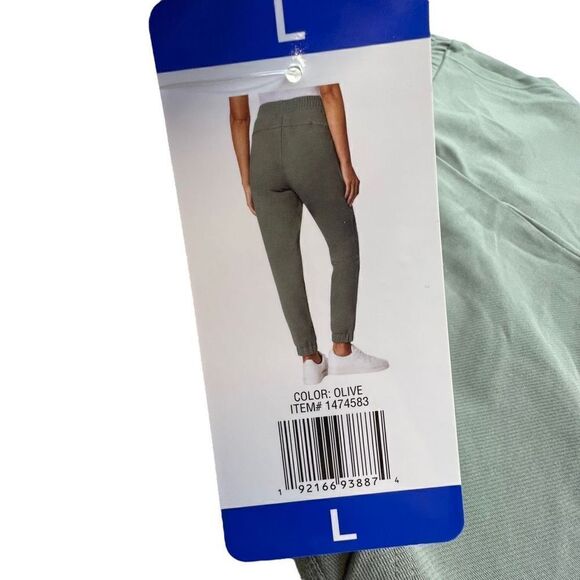 32 Degrees Women's Elastic Waistband Cargo Pockets Jogger Olive Green Large NWT - Picture 3 of 14